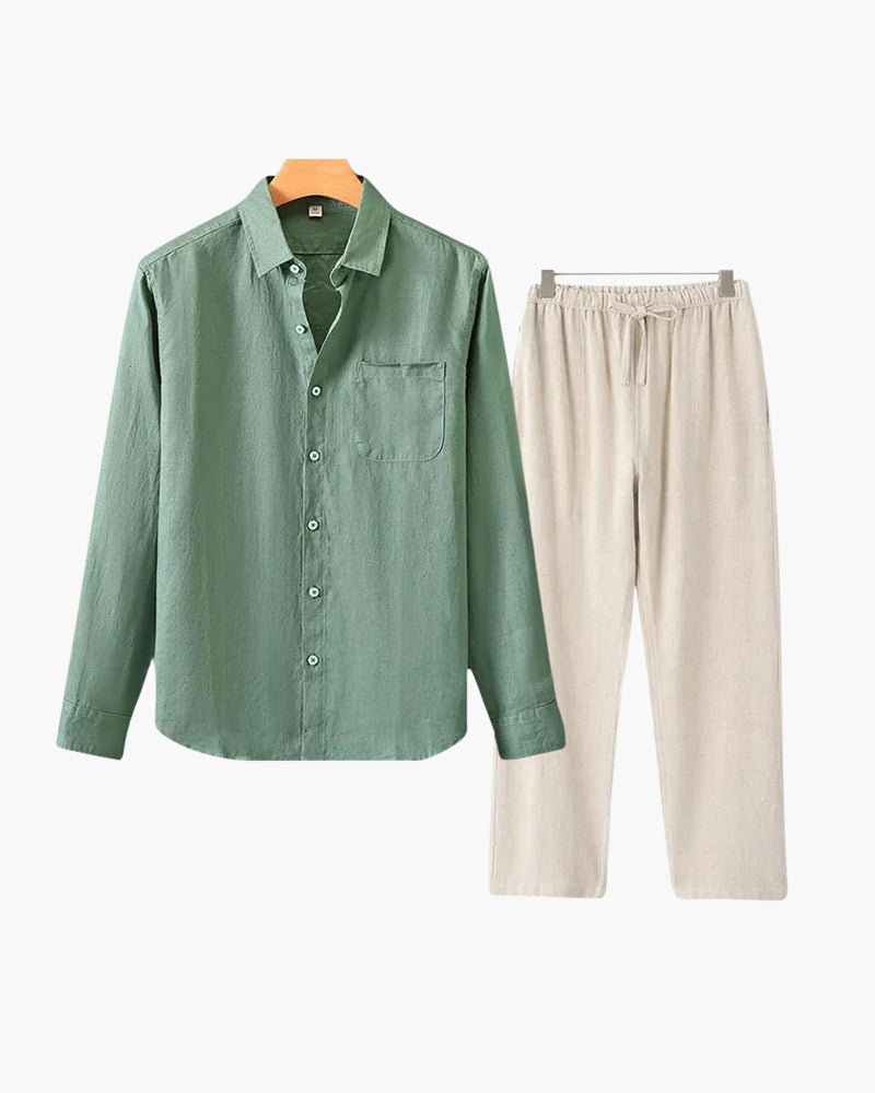 Linen Combo Set (Long Sleeve)