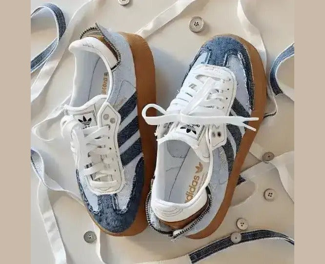 Adidas Samba Silver Metallic Cracked Leather (Special Edition)